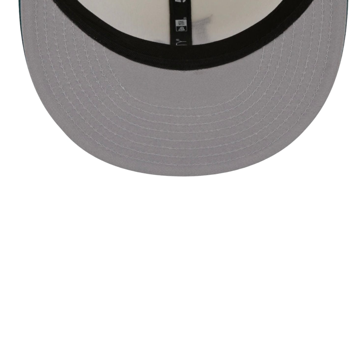 LA Dodgers New Era White Cooperstown Collection Camp 59FIFTY Fitted Hat