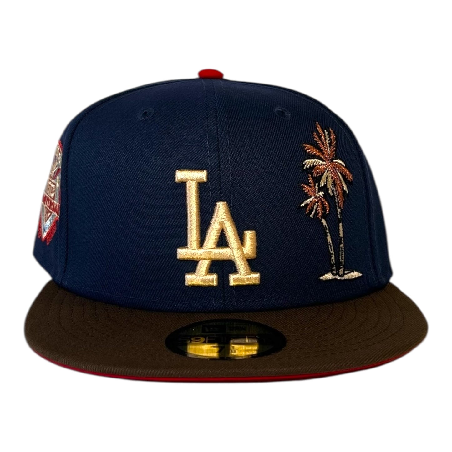 LA DODGERS PALM TREE  NAVY & BROWN 50th ANNIVERSARY SP