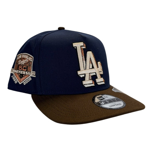 LA Dodgers Navy/Walnut 50th anniversary SP