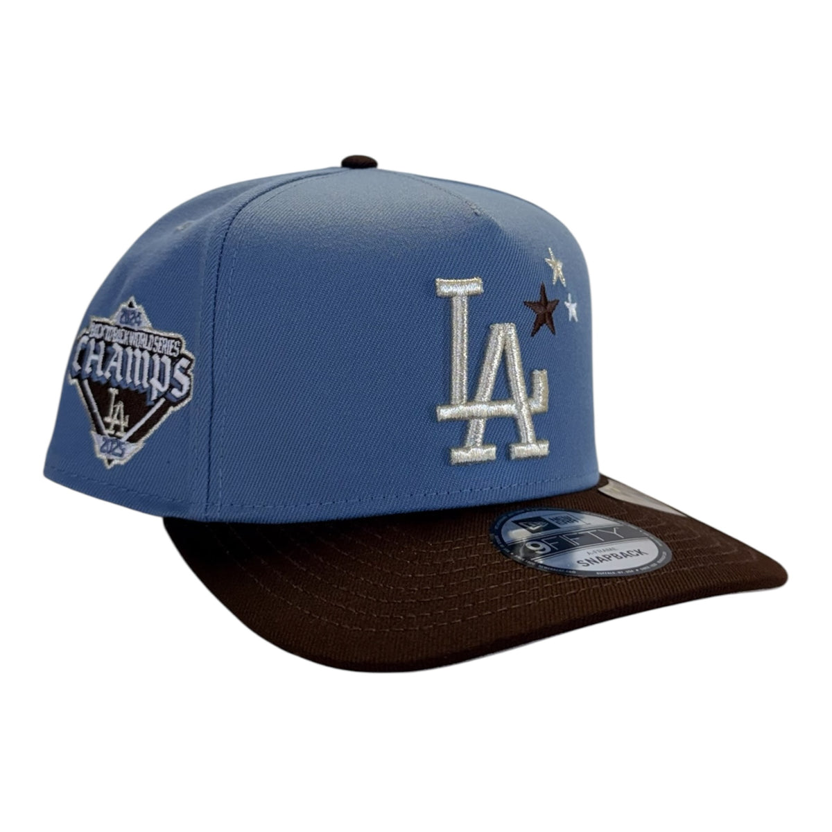 LA Dodgers Sky Blue/Walnut 2024 Back to Back Champs