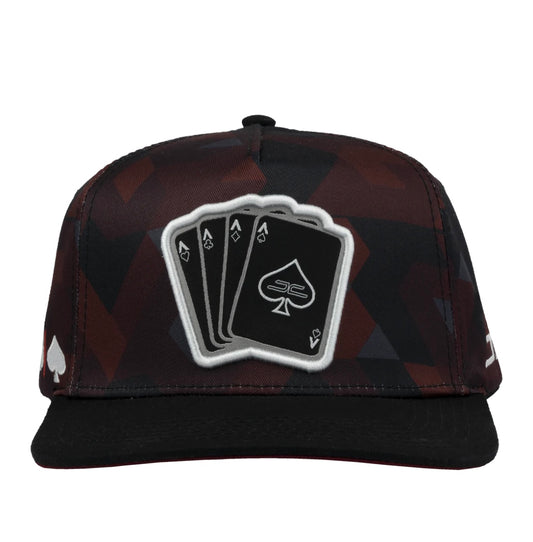 Poker Camo Burgundy