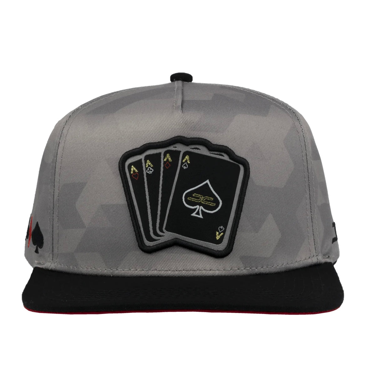 Poker Camo Grey & Red