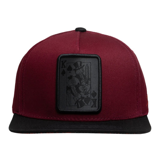 King Card Maroon